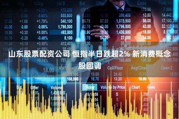 山东股票配资公司 恒指半日跌超2% 新消费概念股回调