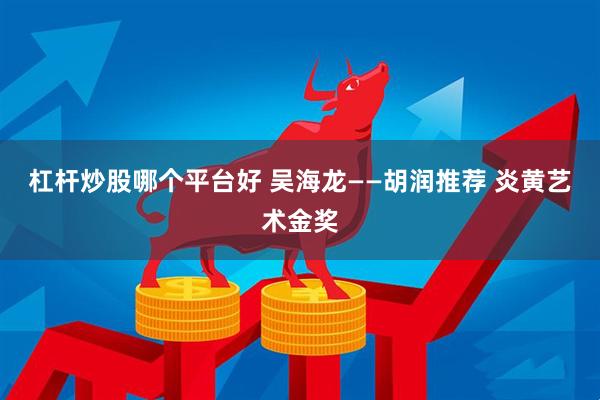 杠杆炒股哪个平台好 吴海龙——胡润推荐 炎黄艺术金奖